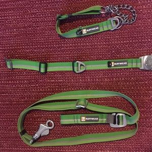 Ruffwear leash and collar set